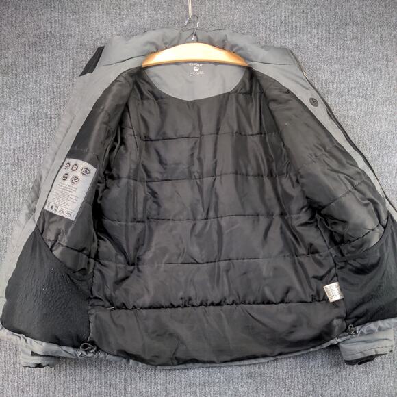 UPS Uniform Coat Mens Size M Gray Full Zip Pockets Clique Graphic Logo - Picture 15 of 16